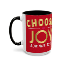 Load image into Gallery viewer, Choose Joy Accent Coffee Mug (11, 15oz)