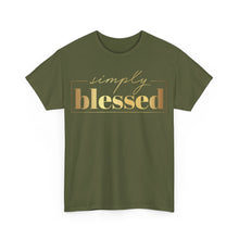 Load image into Gallery viewer, Simply blessed Unisex Heavy Cotton Tee
