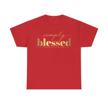Load image into Gallery viewer, Simply blessed Unisex Heavy Cotton Tee