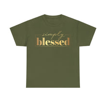 Load image into Gallery viewer, Simply blessed Unisex Heavy Cotton Tee
