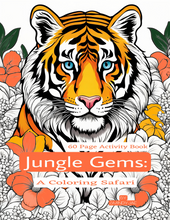 Load image into Gallery viewer, Jungle Gems: A Coloring Safari