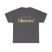 Load image into Gallery viewer, Simply blessed Unisex Heavy Cotton Tee