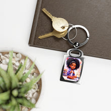 Load image into Gallery viewer, Sparkle Like Me Rectangle Photo Keyring