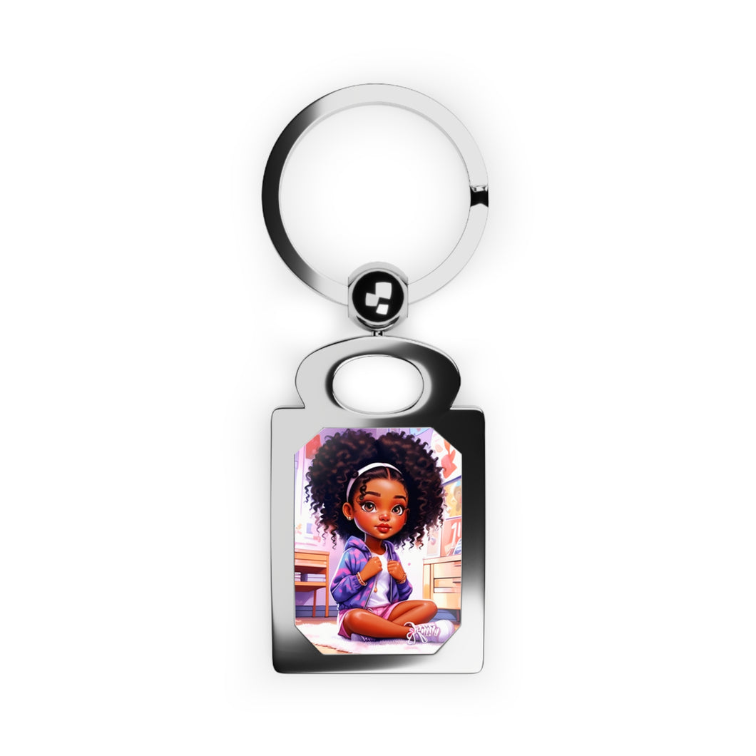 Sparkle Like Me Rectangle Photo Keyring