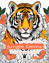 Load image into Gallery viewer, Jungle Gems: A Coloring Safari
