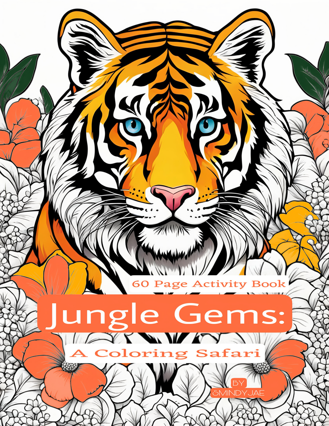 Jungle Gems: A Coloring Safari