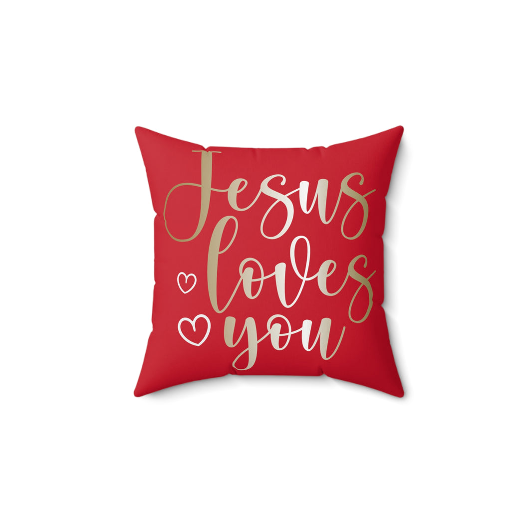 Jesus Loves You Accent Pillow.