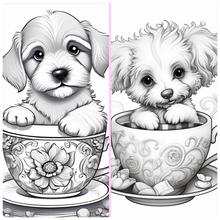 Load image into Gallery viewer, Puppy Paws: Teacup Tails Coloring Fun
