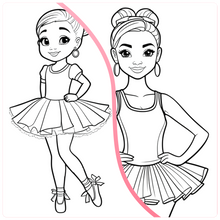 Load image into Gallery viewer, Pirouette Like Me: A Ballerina Affirmations Coloring Book
