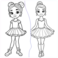 Load image into Gallery viewer, Pirouette Like Me: A Ballerina Affirmations Coloring Book
