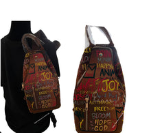 Load image into Gallery viewer, Multi Graffiti Sling Backpack/Cross body
