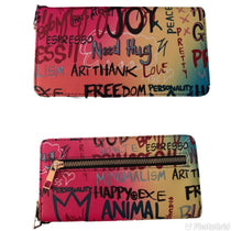 Load image into Gallery viewer, Graffiti Print Wallet
